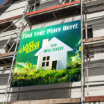 custom scaffolding banners construction site advertising printed durable heavy thick tarpaulin