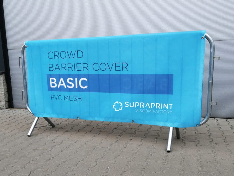 cheap crowd barrier cover basic doublesided printed on mesh