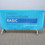cheap crowd barrier cover doublesided printed on mesh
