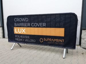 airtex crowd barrier jacket printing