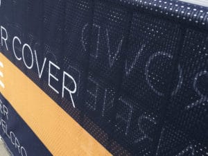 crowd barrier poly mesh jacket