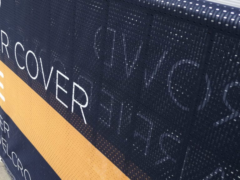 crowd barrier poly mesh jacket