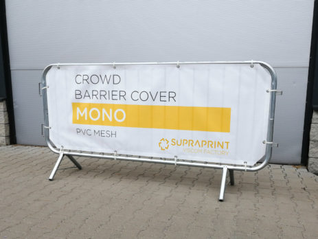 cheap crowd barrier banner printed