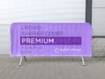 poly mesh crowd barrier cover premium jacket printed doublesided