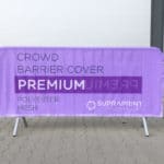 poly mesh crowd barrier cover premium jacket printed doublesided