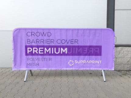 poly mesh crowd barrier cover premium jacket printed doublesided