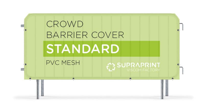 crowd barrier cover jacket doublesided printed