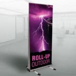 printed heavy duty roll-up banner doublesided outdoor roller banner large format printing