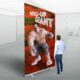 printed roll-up banner giant 3m XXL roller banner large format printing