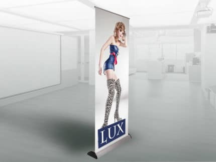 premium lux printed roll-up roller banner large format printing