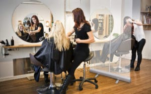 Roll-up Clear Shield cheap anti-virus covid transparent barrier