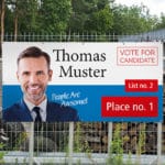 election cheap vinyl banners printed
