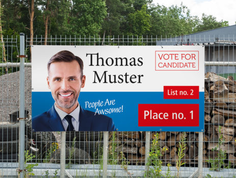 election cheap vinyl banners printed