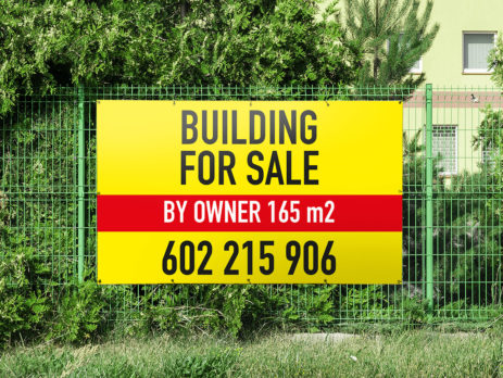 large format printed banner real estate slogan for sale for rent