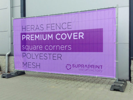 heras fence fabric airtex cover banner premium