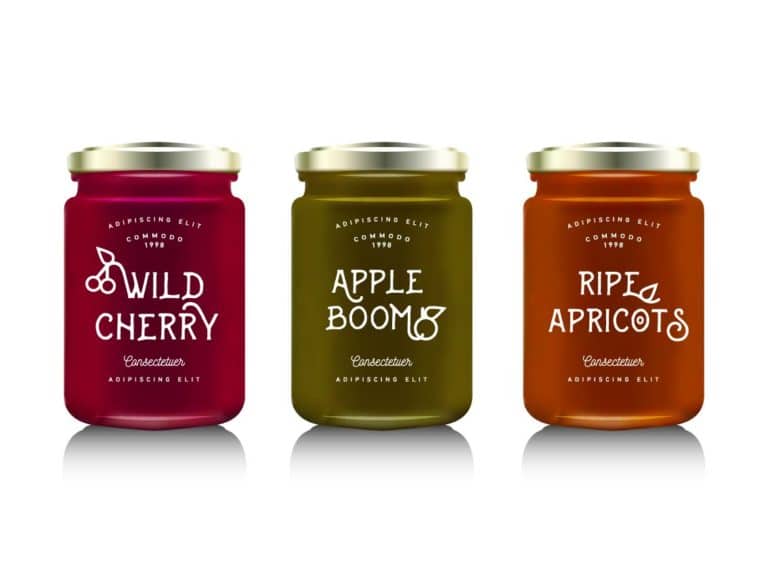 transparent stickers printing with white ink for honey jam