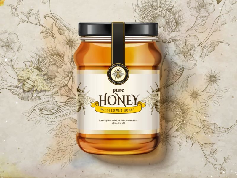 custom roll labels for honey