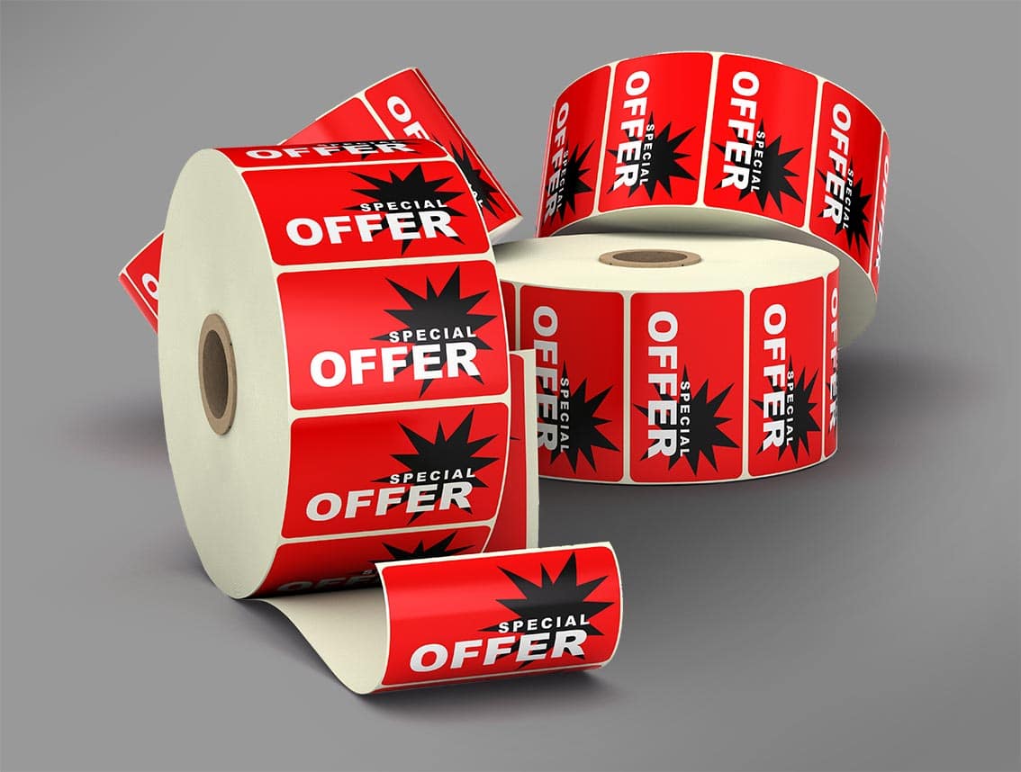 special offer label sticker promotion or disount label