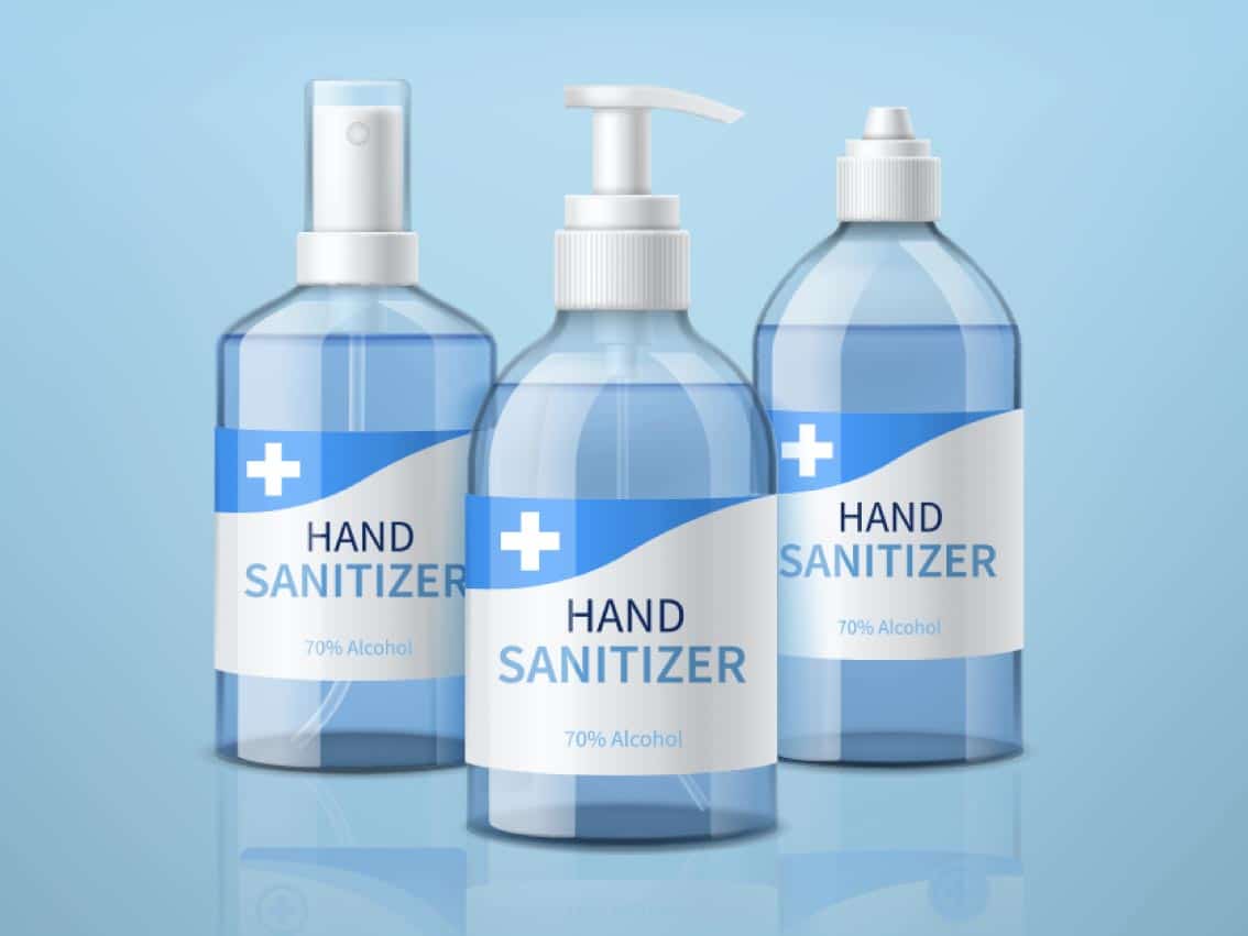 sanitizer labels printing