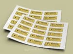 Printed Custom Stickers on Sheet A3