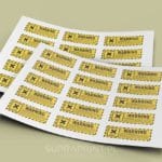 Printed Custom Stickers on Sheet A3