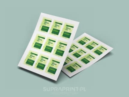 Printed Custom Stickers on Sheet A4