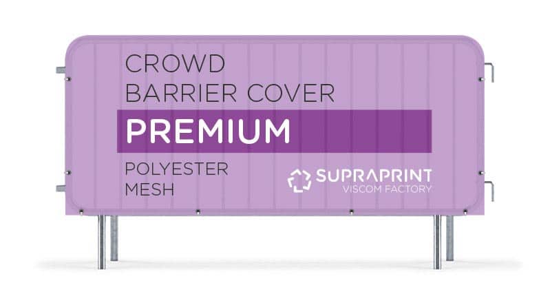 crowd barrier cover premium jacket printed
