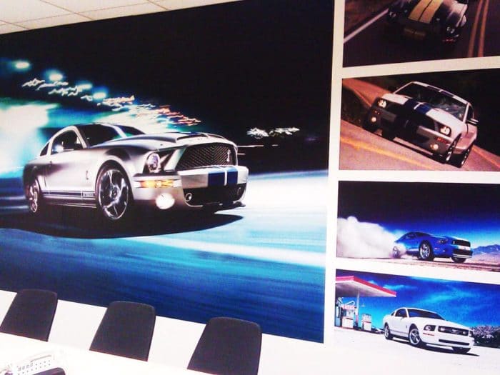 custom self-adhesive wallcovering custom wallcovering large format printing