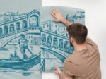 Custom self-adhesive peel and stick wallpaper fabric printed on demand online