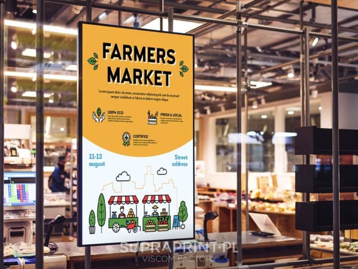 Promotional advertising printing for supermarket chain