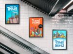 custom wide format poster printing for outdoor media Ads display in Subway Underground Station