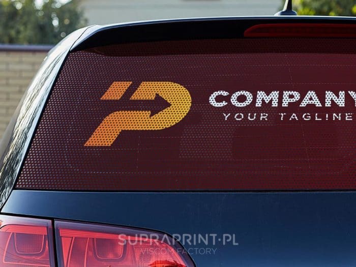 One Way Vision vinyl One Way Vision vinyl custom printed for car window