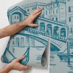 custom self-adhesive peel and stick wallpaper fabric large format printing on demand online