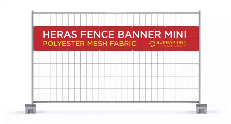 printed Heras Fence Fabric Banner airtex fabric airmesh