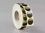 gold chrome rolled stickers printed in any shape digital printing
