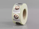 chrome metallic roll labels printed in any shape digital printing