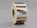 silver chrome metallic roll labels printed in any shape digital printing