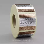 silver chrome metallic roll labels printed in any shape digital printing
