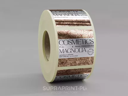 silver chrome metallic roll labels printed in any shape digital printing