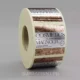 silver chrome metallic roll labels printed in any shape digital printing