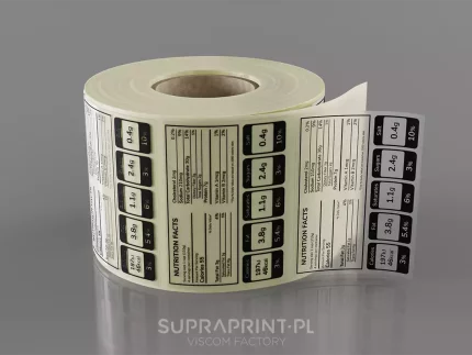 transparent clear roll labels printed in any shape digital printing
