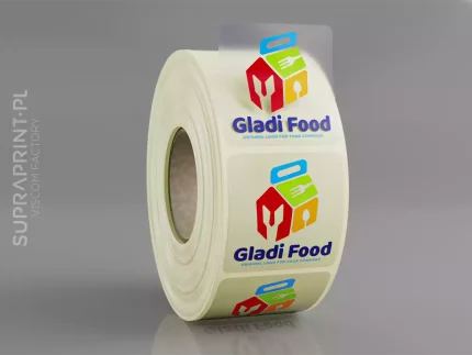 transparent clear roll labels printed in any shape digital printing