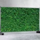 Pre-designed pre-printed heras fence cover small green leaves