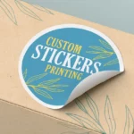 custom stickers printed in any shape die cut on sheet round