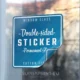 custom double-sided stickers printed