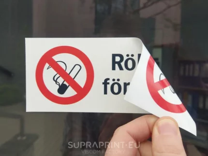 safety warning double-sided stickers for window glass