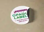 blackback opaque labels printed on roll