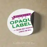 blackback opaque labels printed on roll