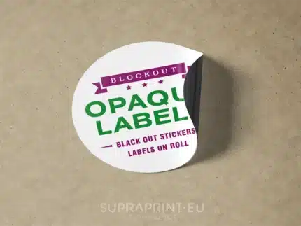 blackback opaque labels printed on roll