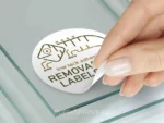 removable labels with low tack adhesive easy to peel out